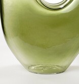 KantoormeubelenPlus Jay Vaas - L18 x B7,5 x H22,5 cm - Glas - Lichtgroen