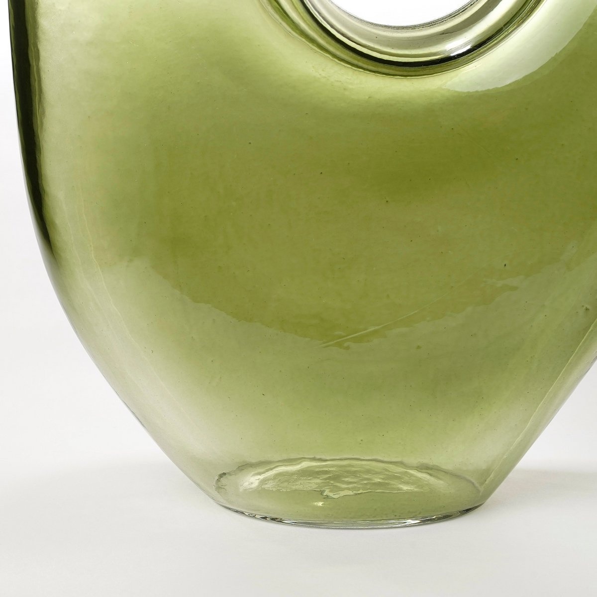 KantoormeubelenPlus Jay Vaas - L18 x B7,5 x H22,5 cm - Glas - Lichtgroen
