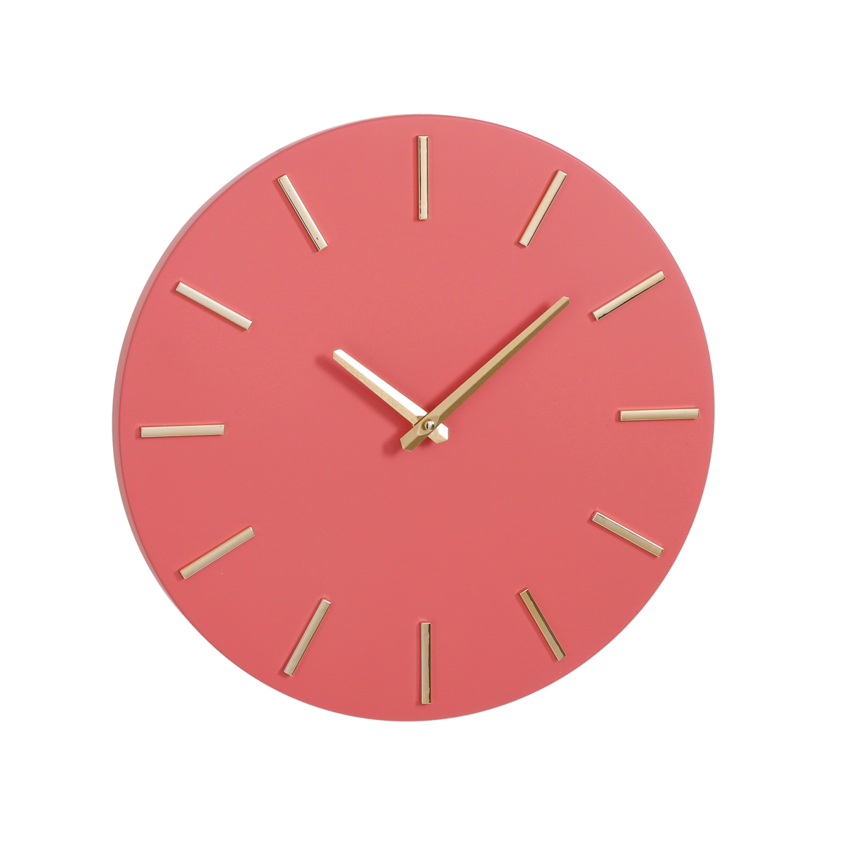 KantoormeubelenPlus Brixen Wandklok - Ø35,5 cm - Roze