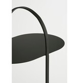 KantoormeubelenPlus Bijzettafel met Tijdschriftenhouder - L35 x B24 x H69 cm - Metaal - Zwart