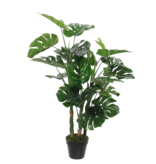 KantoormeubelenPlus Monstera Kunstplant - H100 x Ø75 cm - Groen