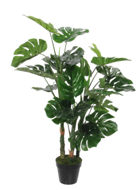 KantoormeubelenPlus Monstera Kunstplant - H100 x Ø75 cm - Groen