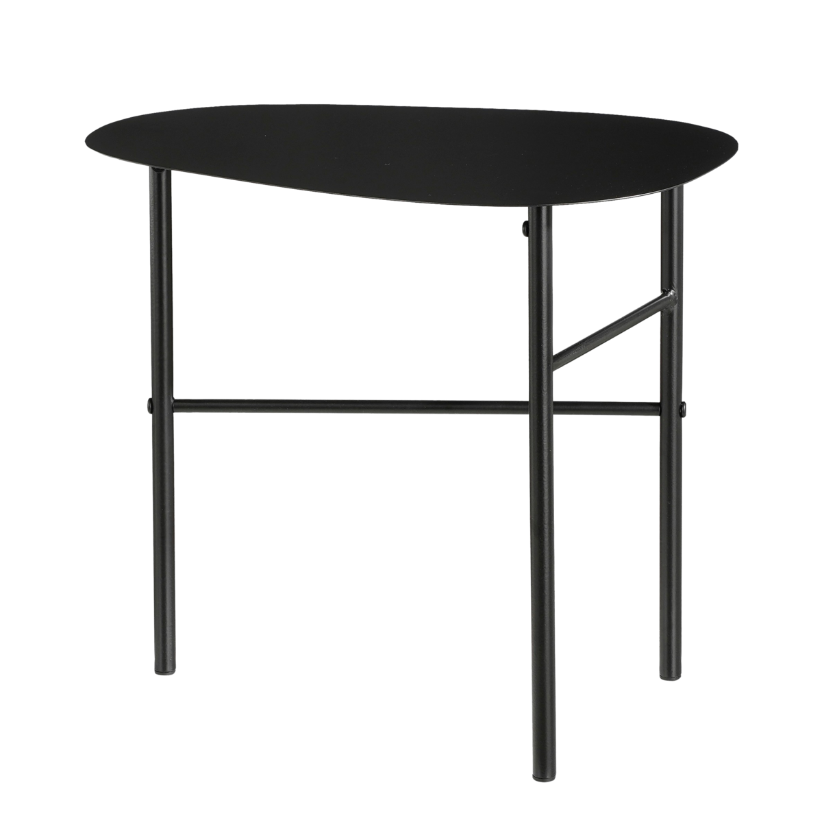 KantoormeubelenPlus Fonda Bijzettafel - L43,5 x B29,5 x H40 cm - Metaal - Zwart