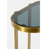 KantoormeubelenPlus Kevin Bijzettafel - Set van 2 - L54 x B34 x H56 cm - Metaal - Goud