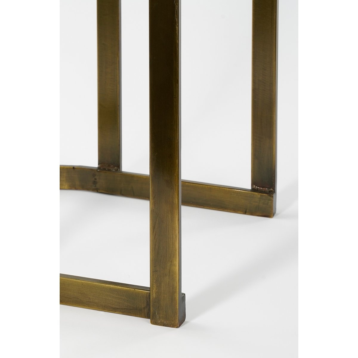KantoormeubelenPlus Kevin Bijzettafel - Set van 2 - L54 x B34 x H56 cm - Metaal - Goud