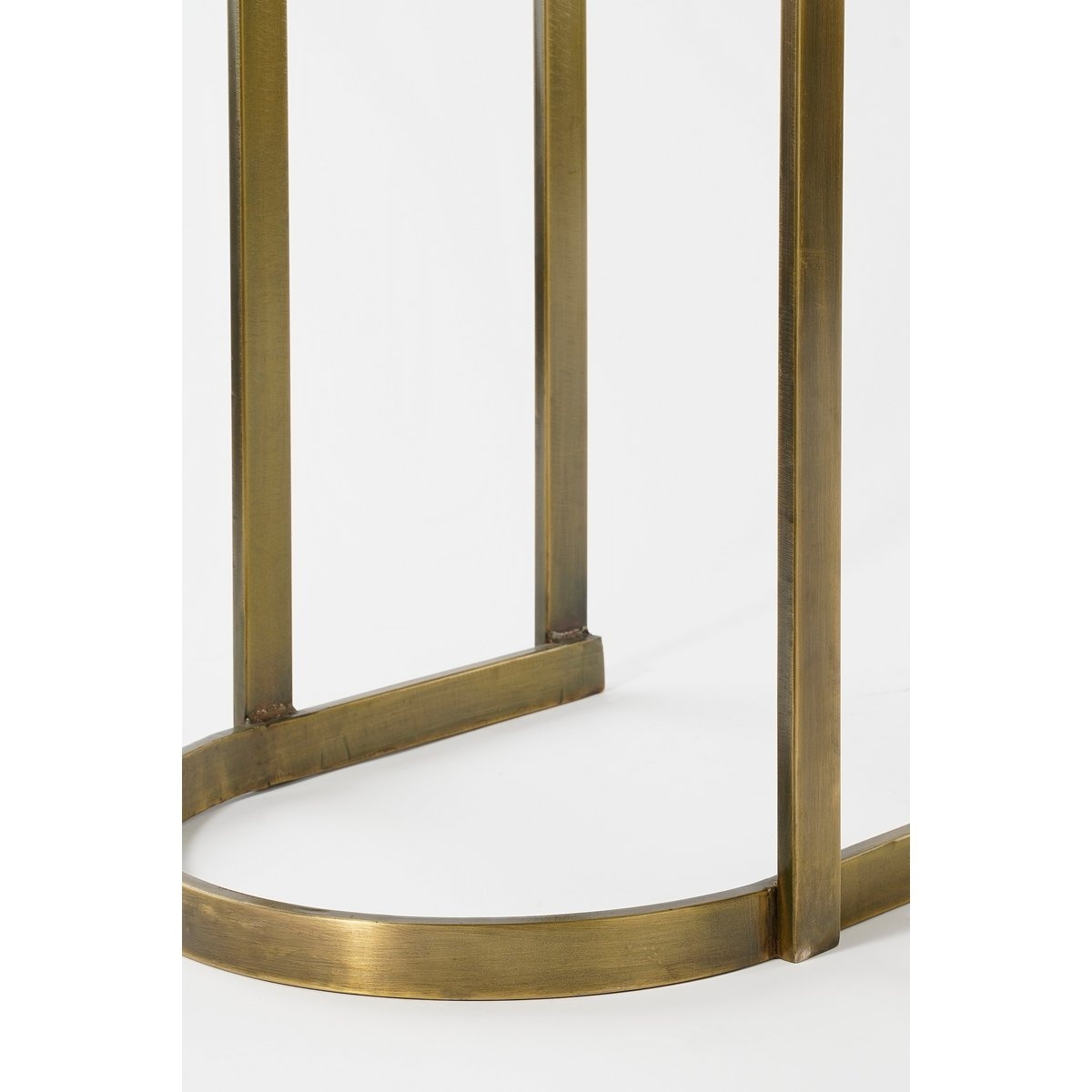 KantoormeubelenPlus Kevin Bijzettafel - Set van 2 - L54 x B34 x H56 cm - Metaal - Goud