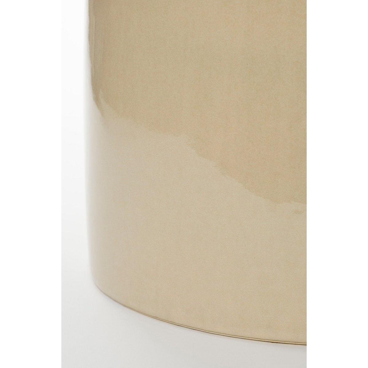 KantoormeubelenPlus Vendi Bijzettafel - H44 x Ø32 cm - Keramiek - Crème