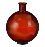 KantoormeubelenPlus Firenza Fles Vaas - H42 x Ø34 cm - Gerecycled Glas - Donkerbruin