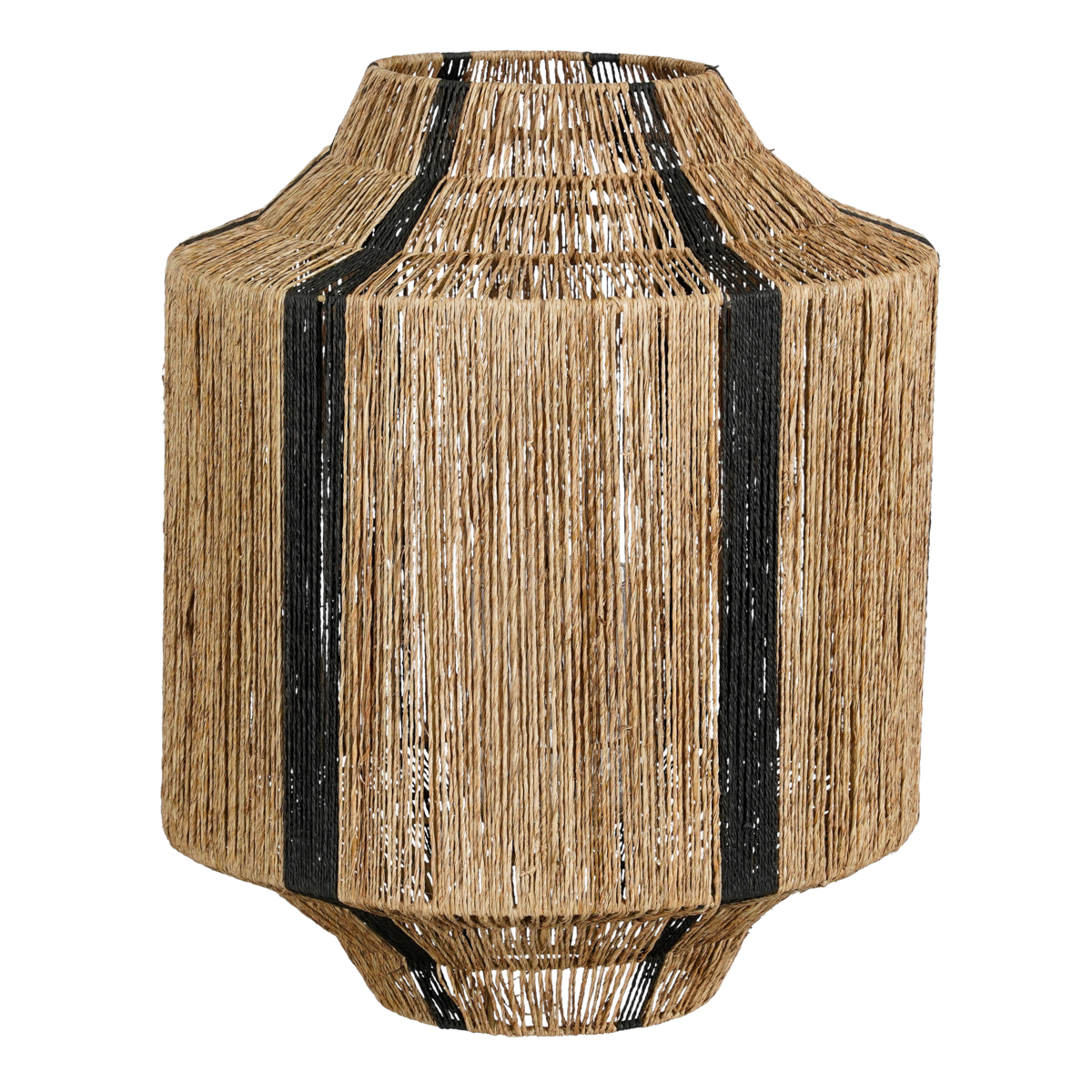 KantoormeubelenPlus Liliano Lantaarn - H51 x Ø40 cm - Jute - Zwart