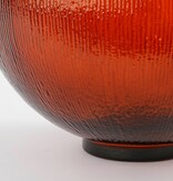 KantoormeubelenPlus Firenza Fles Vaas - H42 x Ø34 cm - Gerecycled Glas - Donkerbruin