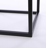 KantoormeubelenPlus Goa Bijzettafel - Set van 2 - L35 x B35 x H33 cm - Metaal - Zwart