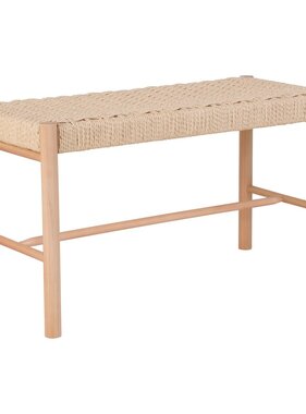 KantoormeubelenPlus Abano Bankje - Natuur