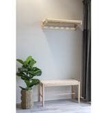 KantoormeubelenPlus Abano Bankje - Natuur