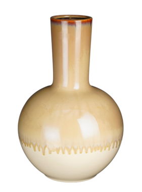 KantoormeubelenPlus Holm Vaas - H52 x Ø34 cm - Keramiek - Crème