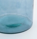 KantoormeubelenPlus Guan Fles Vaas - H75 x Ø25 cm - Gerecycled Glas - Blauw