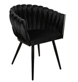 KantoormeubelenPlus Wave stoel zwart (Set van 2)