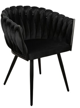 KantoormeubelenPlus Wave stoel zwart (Set van 2)