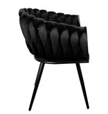 KantoormeubelenPlus Wave stoel zwart (Set van 2)