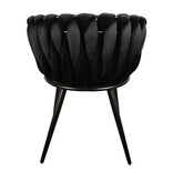 KantoormeubelenPlus Wave stoel zwart (Set van 2)