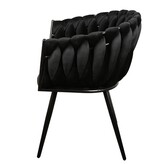 KantoormeubelenPlus Wave stoel zwart (Set van 2)