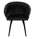 KantoormeubelenPlus Wave stoel zwart (Set van 2)