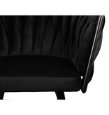 KantoormeubelenPlus Wave stoel zwart (Set van 2)