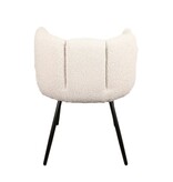 High five stoel wit parelmoer (boucle) (Set van 2)