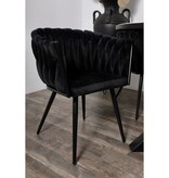 KantoormeubelenPlus Wave stoel zwart (Set van 2)