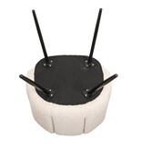 High five stoel wit parelmoer (boucle) (Set van 2)