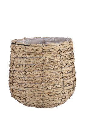 KantoormeubelenPlus Avalon Mand voor Planten - H31 x Ø30 cm - Lichtbruin