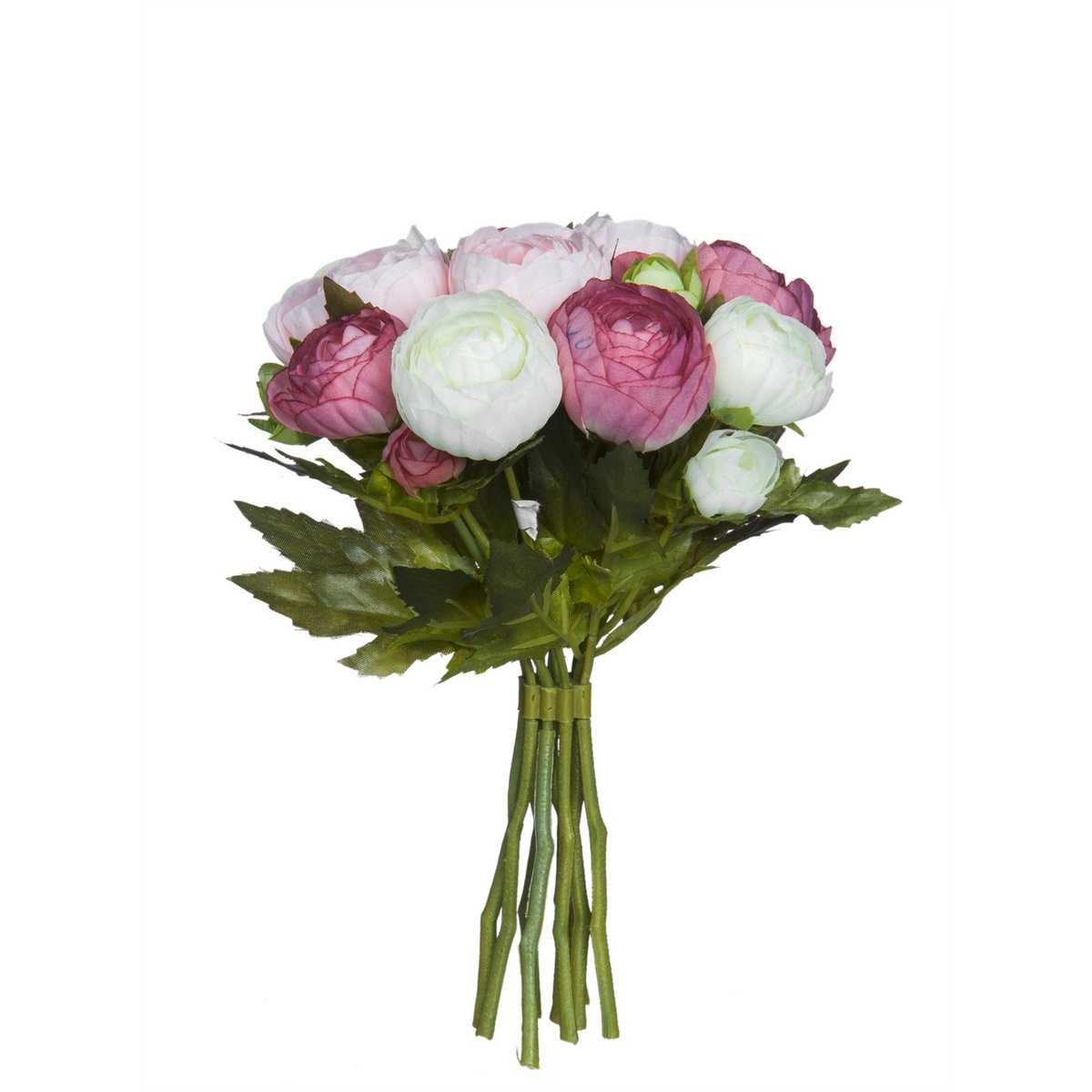 KantoormeubelenPlus Ranonkels Kunstbloemen Boeket - H22 x Ø19 cm - Roze