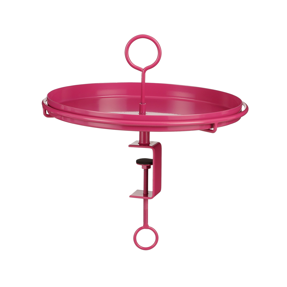 Aston Dienblad met Klem - H30 x Ø30,5 cm - Metaal - Fuchsia