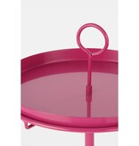 Aston Dienblad met Klem - H30 x Ø30,5 cm - Metaal - Fuchsia