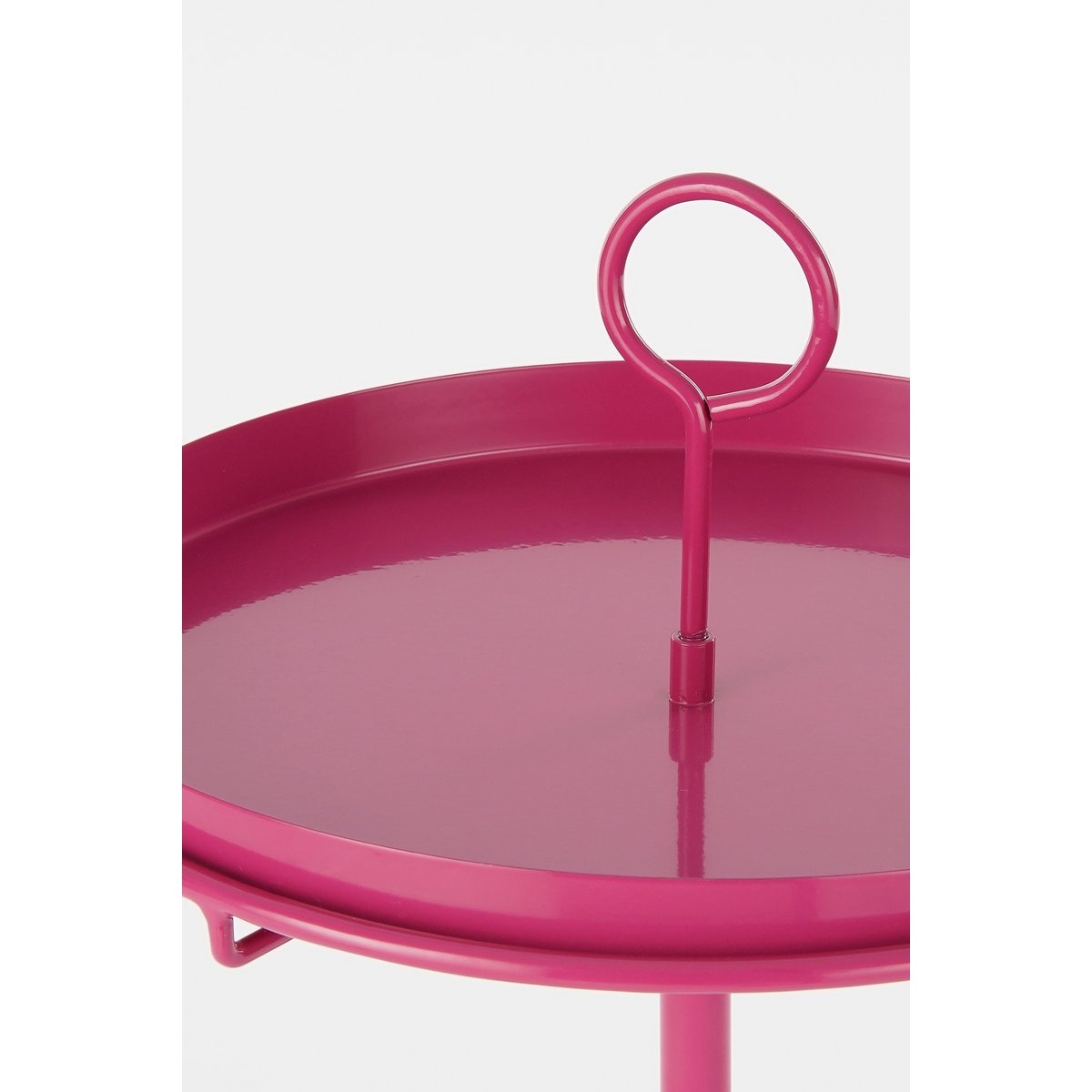 Aston Dienblad met Klem - H30 x Ø30,5 cm - Metaal - Fuchsia