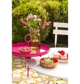 Aston Dienblad met Klem - H30 x Ø30,5 cm - Metaal - Fuchsia