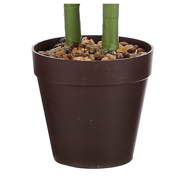 KantoormeubelenPlus Caladium Kunstplant in Bloempot - H100 x Ø50 cm - Lichtgroen