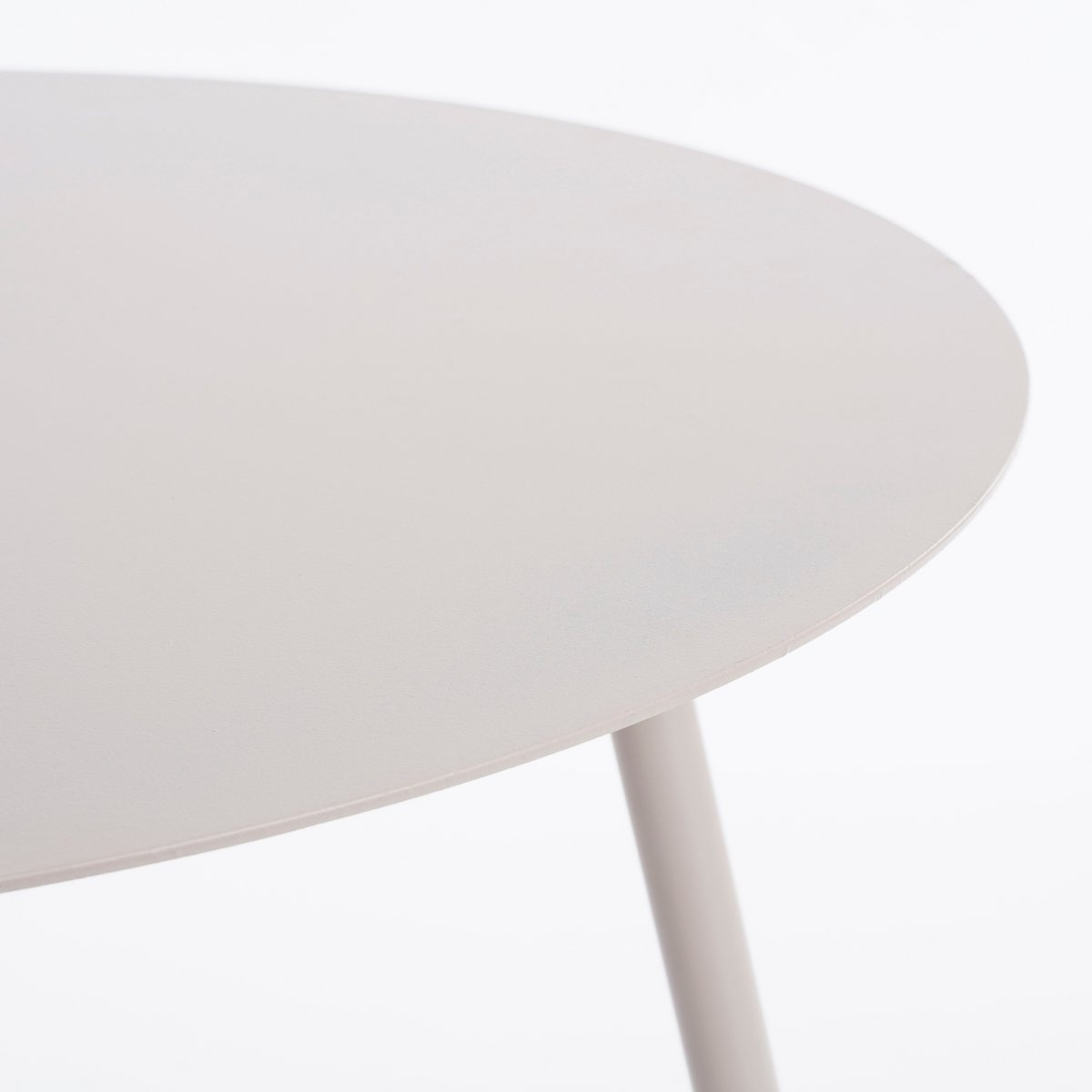 KantoormeubelenPlus Pontus Bijzettafel - Set van 2 - H45 x Ø55 cm - Metaal - Beige