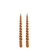 KantoormeubelenPlus Twist Dinerkaars - Set van 2 - H29 cm - Bruin
