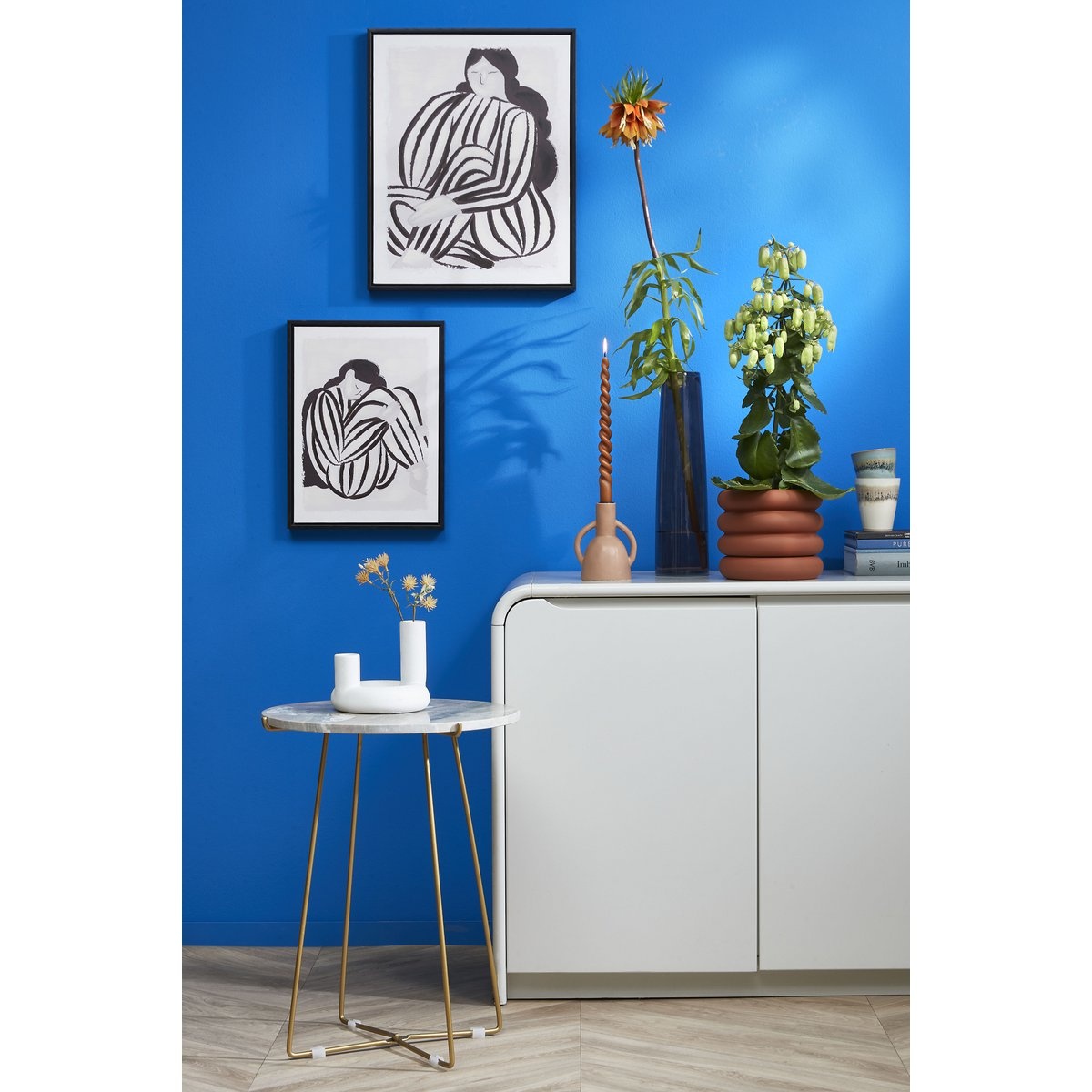 KantoormeubelenPlus Twist Dinerkaars - Set van 2 - H29 cm - Bruin