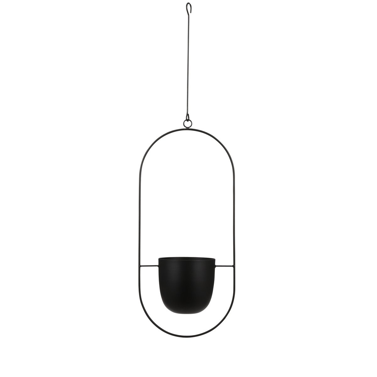 KantoormeubelenPlus Dexter Bloempot Hangend - L24 x B14 x H83 cm - Zwart