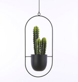 KantoormeubelenPlus Dexter Bloempot Hangend - L24 x B14 x H83 cm - Zwart
