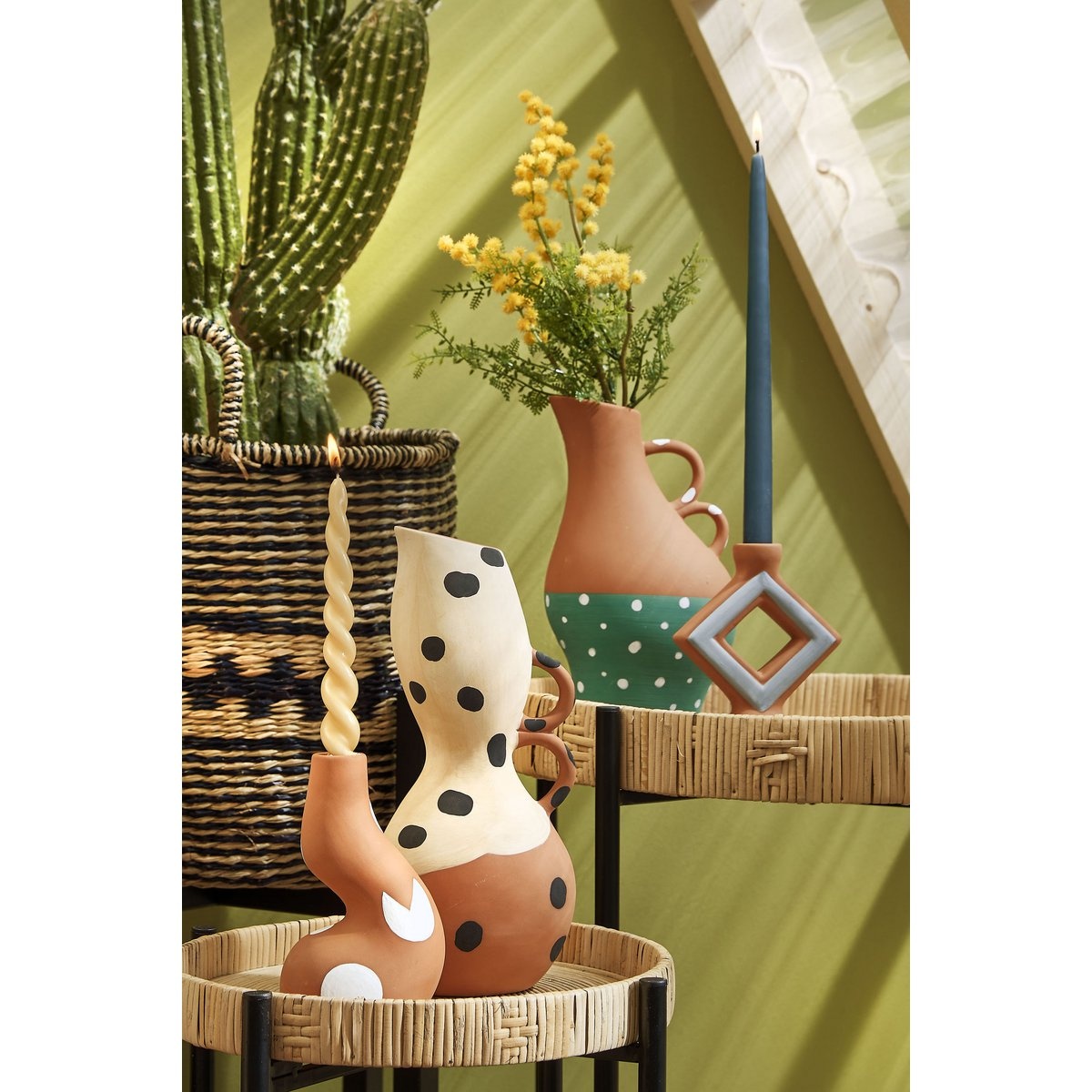 KantoormeubelenPlus Twist Dinerkaars - Set van 2 - H29 cm - Lichtbruin