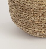 KantoormeubelenPlus Jorck Mand voor Planten - Set van 3 - H24 x Ø26 cm - Zeegras - Lichtbruin