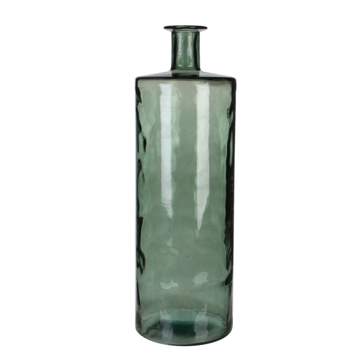 KantoormeubelenPlus Guan Fles Vaas - H75 x Ø25 cm - Gerecycled Glas - Groen
