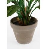 KantoormeubelenPlus Spathiphyllum Kunstplant in Bloempot Stan - H50 x Ø40 cm - Wit