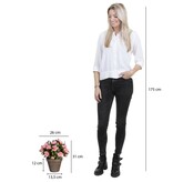 KantoormeubelenPlus Azalea Kunstplant in Bloempot Stan - H31 x Ø26 cm - Perzik
