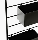 KantoormeubelenPlus Dani Plantenrek - L54 x B20 x H160 cm - Metaal - Zwart