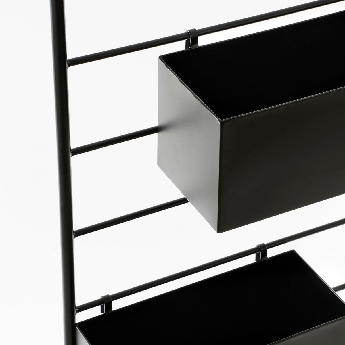 KantoormeubelenPlus Dani Plantenrek - L54 x B20 x H160 cm - Metaal - Zwart