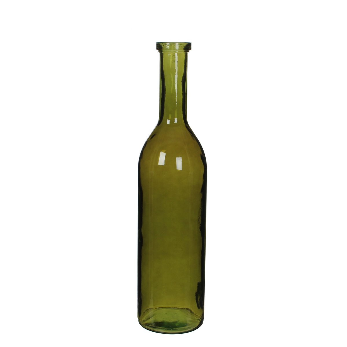 KantoormeubelenPlus Rioja Fles Vaas - H75 x Ø18 cm - Gerecycled Glas - Donkergroen