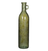 KantoormeubelenPlus Rioja Fles Vaas met Handgreep - H75 x Ø18 cm - Gerecycled Glas - Donkergroen